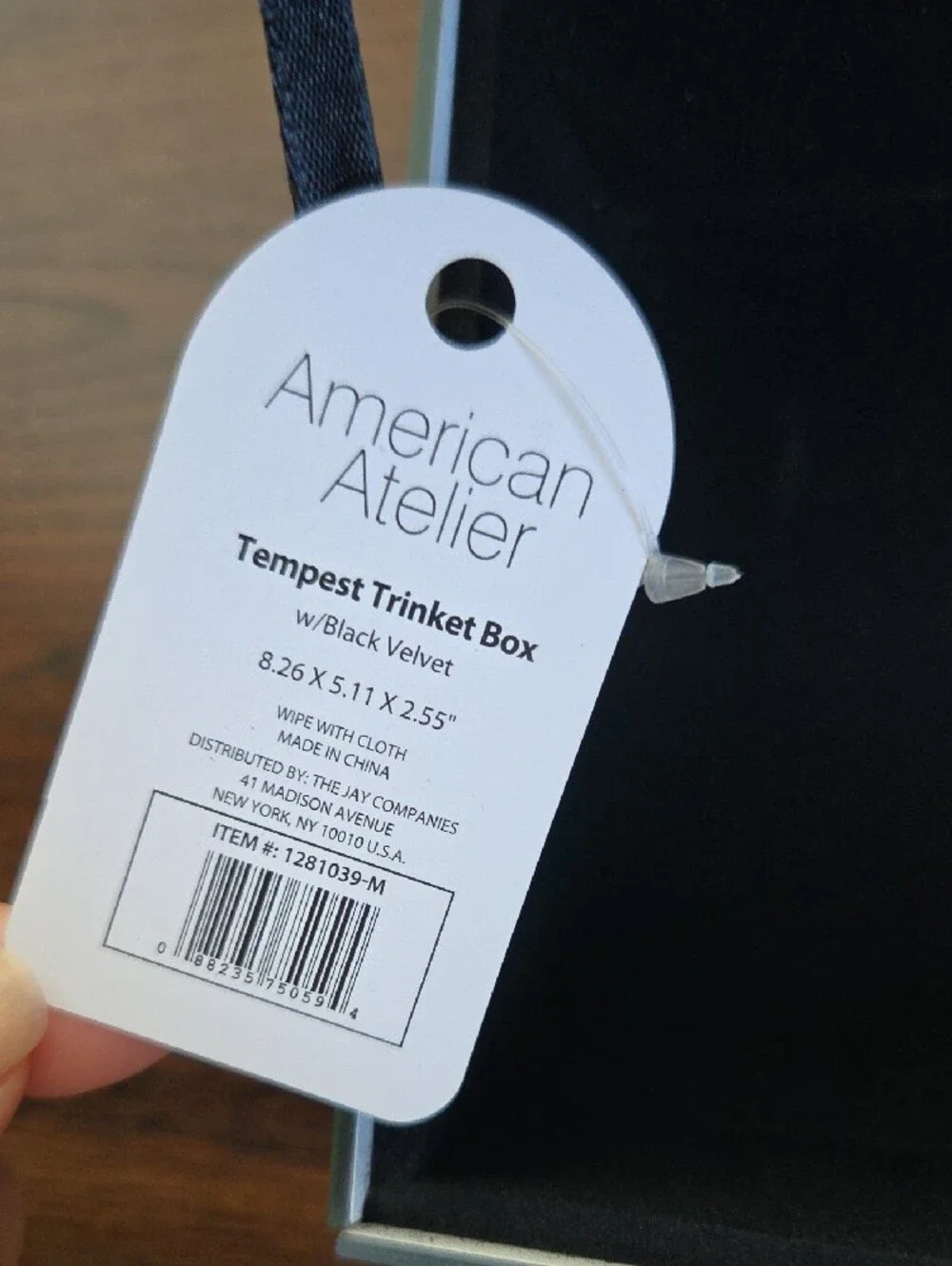 American Atelier | Marble Glass Jewelry / Trinket Box